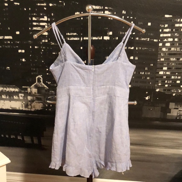 HENRIGIRL Light blue striped romper !! - Picture 2 of 3